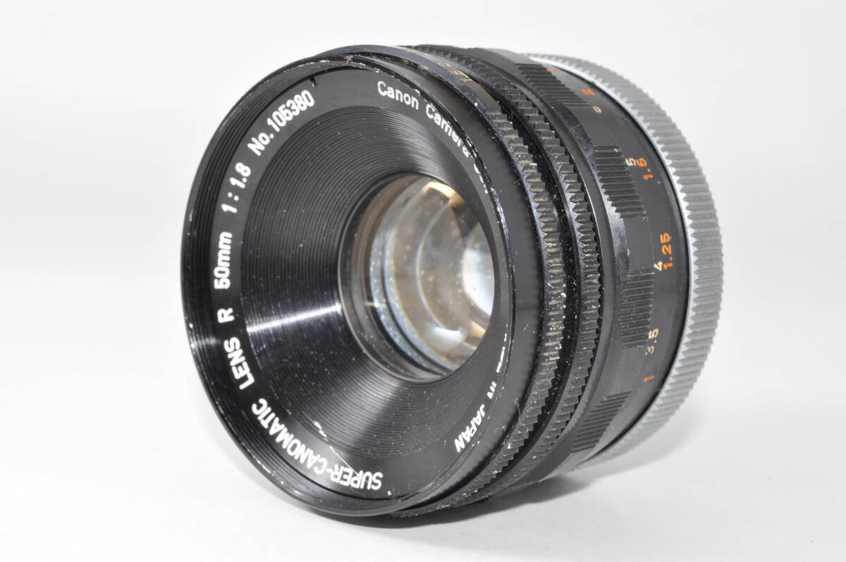 ジャンク扱い キャノン CANON SUPER-CANOMATIC LENS R 50mm F1.8 ♯A7006