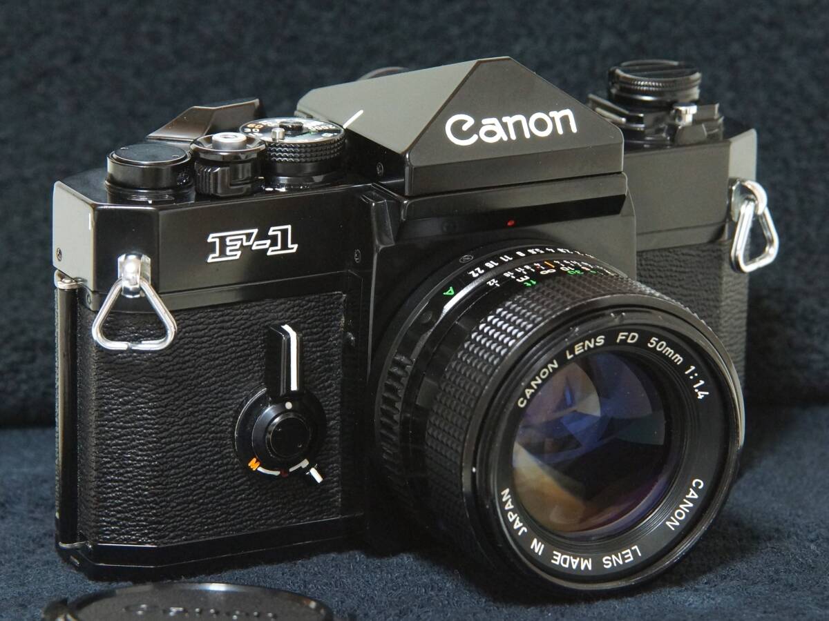 Canon F-1N 初代モデル後期型 NewFD50ｍｍF1.4標準レンズ付きセット【Operation Confirmed・動作確認済】