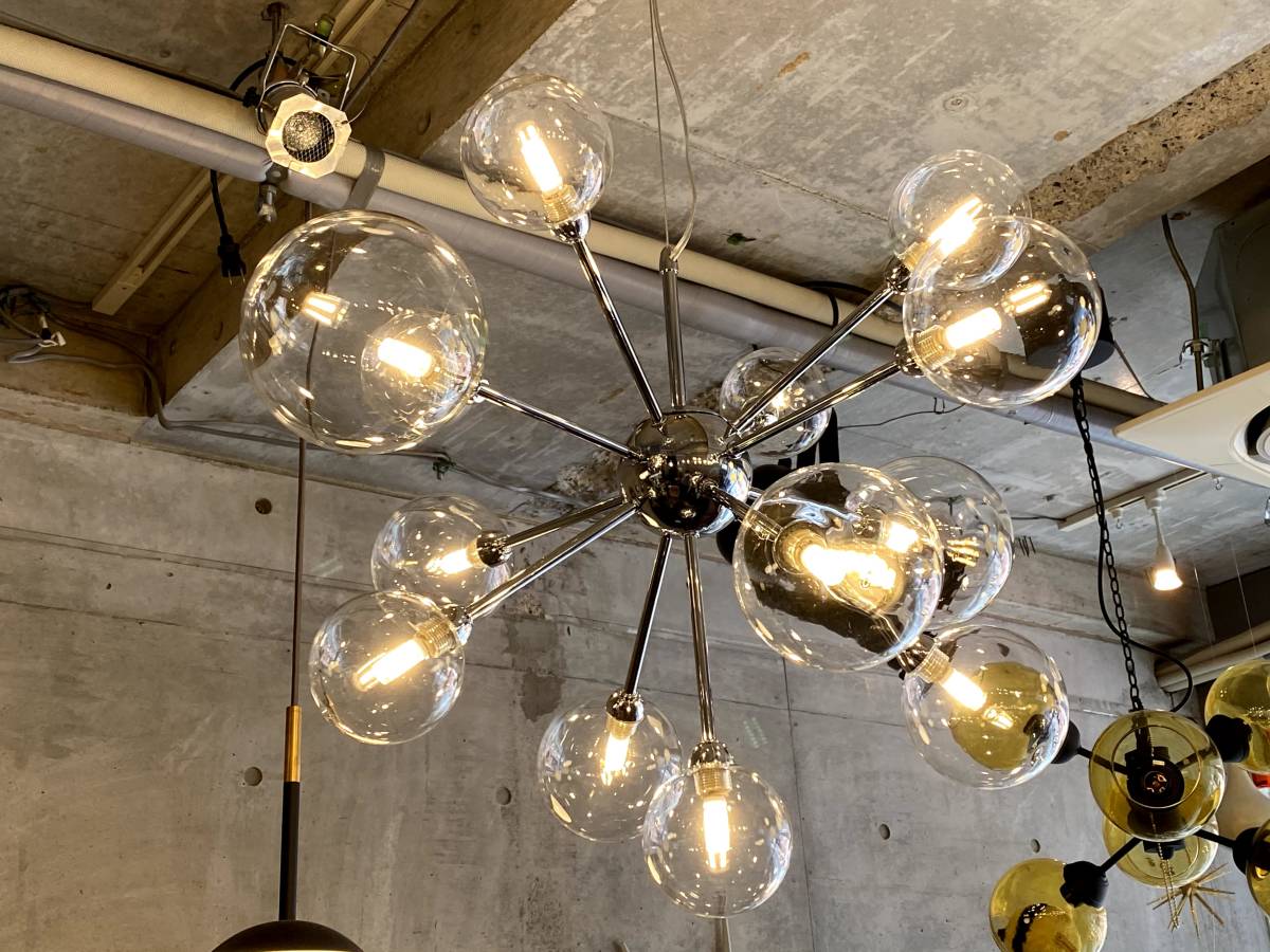 SPUTNIK GRASS-BALL/スプートニクガラスボールランプ(検索,midcentury,ミッドセンチュリー,イームズ,ビンテージ,50's,60's,スペースエイジ