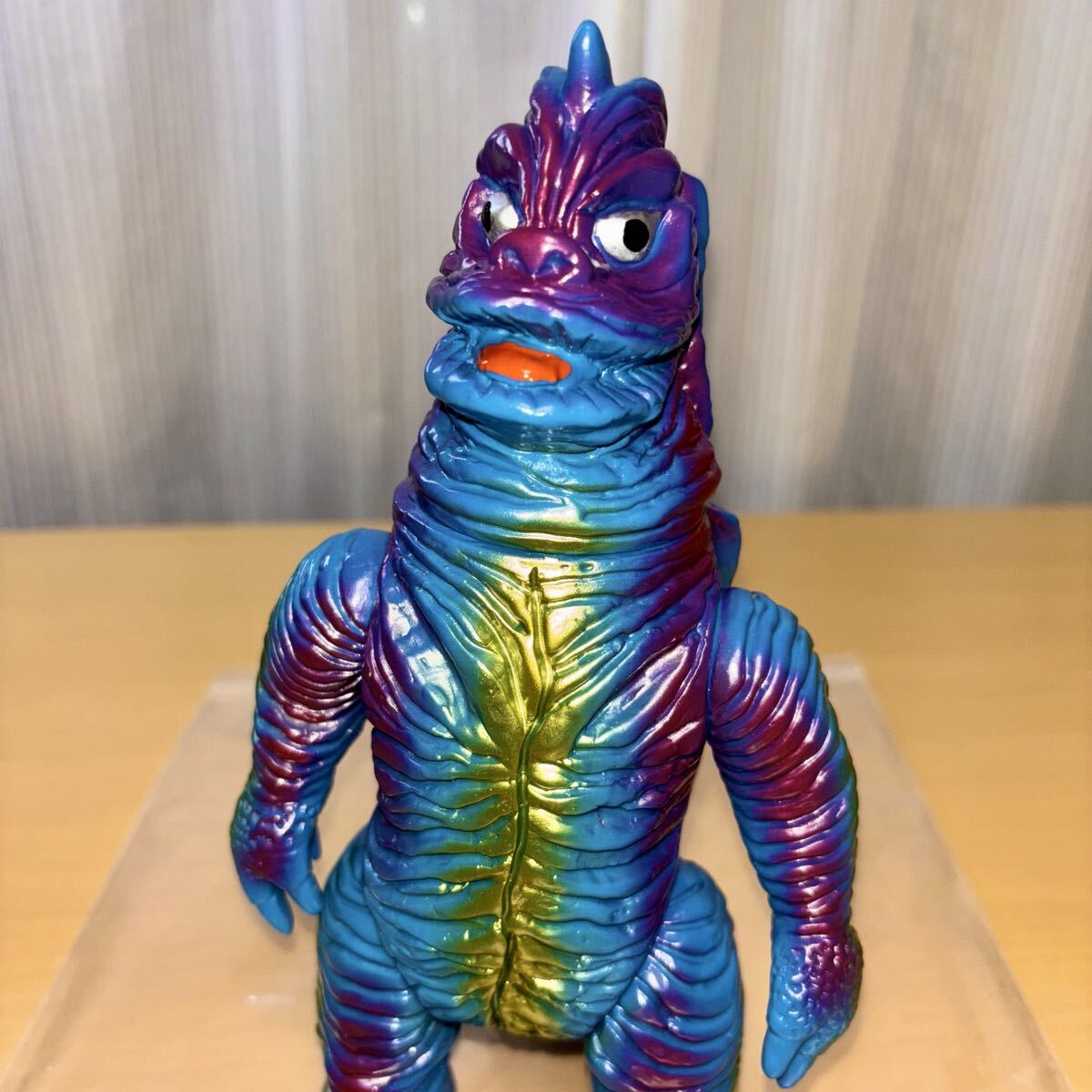 シワ怪獣 宇宙怪獣1号 青 紫 ターゲットアース TARGET EARTH マーミット MARMIT ソフビsofvi パチ怪獣 復刻堂 三浦トーイ