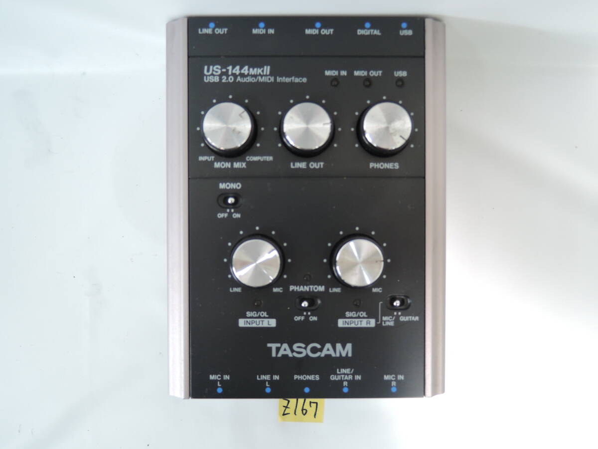 TASCAM US-144 MKⅡ オーディオインターフェース 通電確認済み Z167