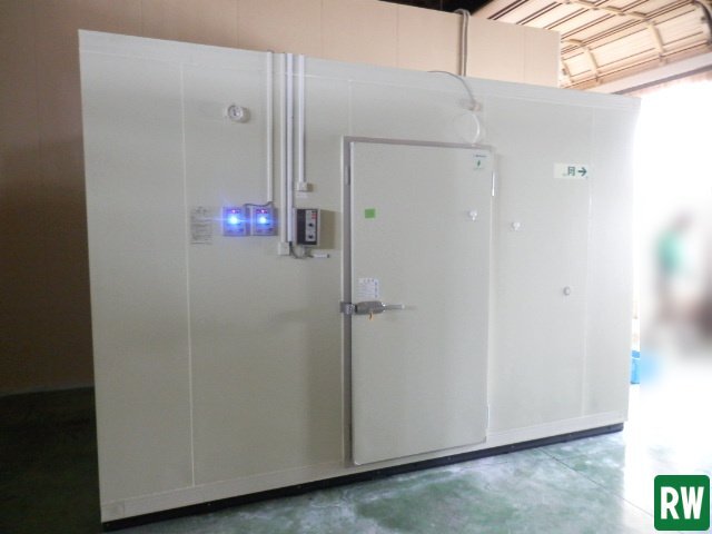 プレハブ冷凍庫 2.5坪 冷却ユニット パナソニック PCU-TV150L 2023年製? 三相200V 100V W3600×D2700×H2400mm 業務用 冷凍庫 [2FM-250161]