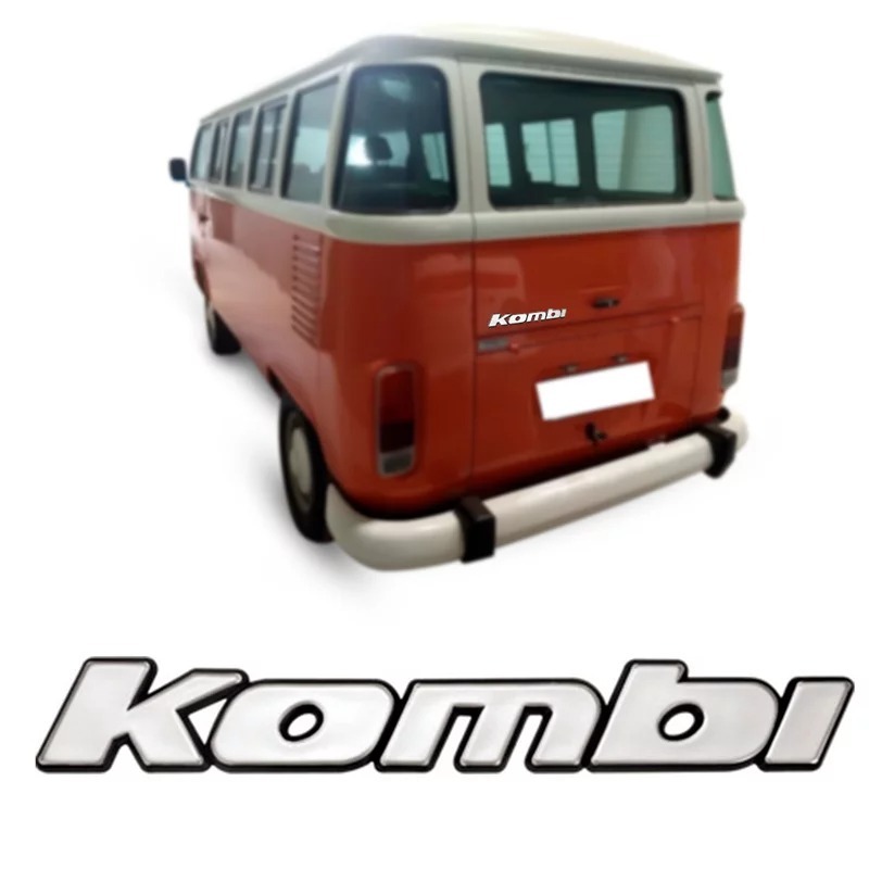 エンブレム Kombi グレー シルバー コンビ サイン 空冷VW T2 バス スプリット 全年式