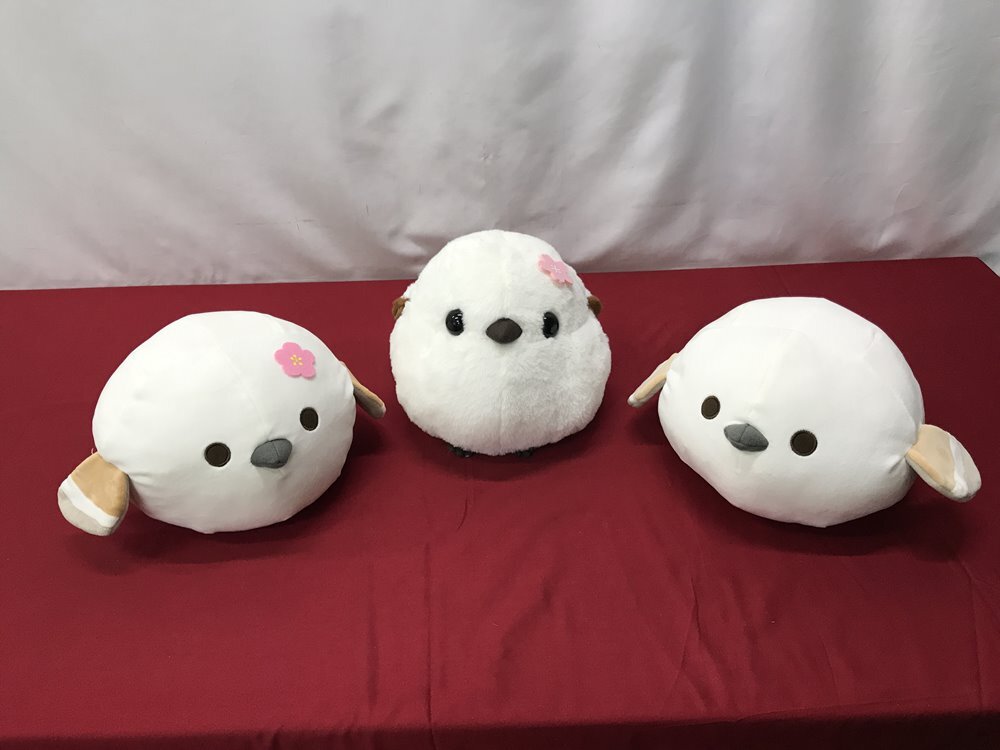 カメ)ふくふくシマエナガ 春色びより もちっこふわまる ぬいぐるみ 3点セット ◆Y2508002 NH12C