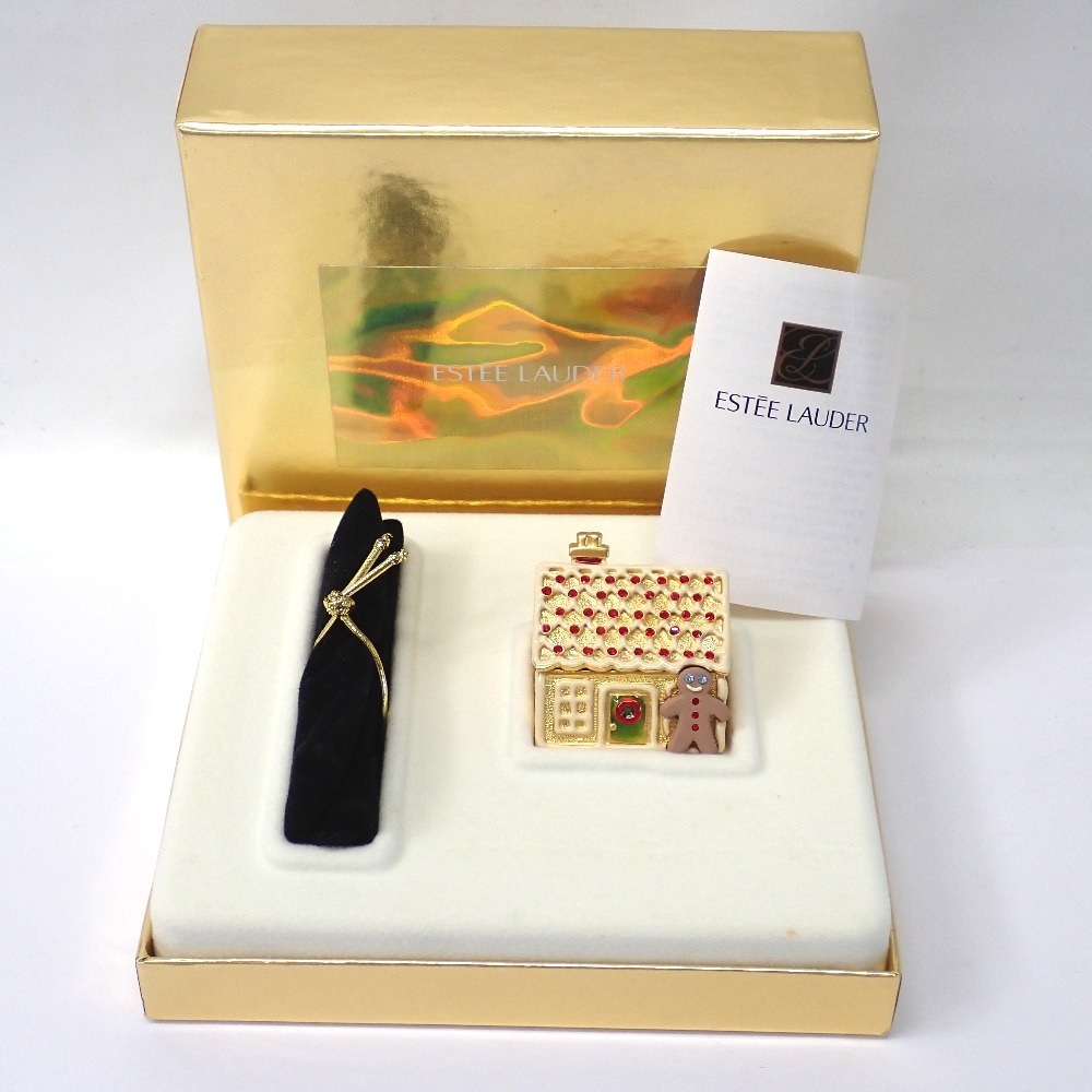 Ft182614 練香水 エスティ ローダー クリスマス ホリディ ジンジャーブレットハウス 未使用・保管品