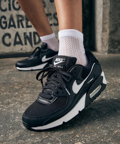 現行品　WMNS AIR MAX 90 ナイキ ウィメンズ エア マックス 90 ナイキスニーカー レディース BLACK WHITE DH8010-002 25.5　箱　黒タグ有