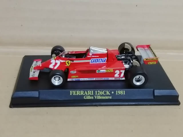 ★1/43アシェットフェラーリF1 81' 126CK ジル・ビルニューブ ダクト塗装