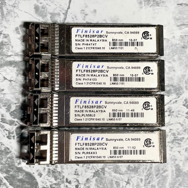 6451//Finisar FTLF8528P2BCV モジュール 4個セット 動作品