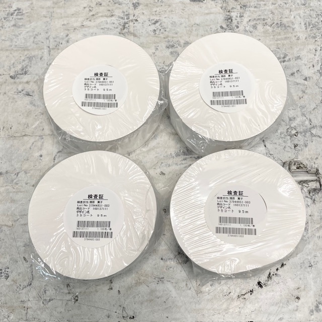 6492//【未使用品】 3Sコート 95m コート紙 4個セット