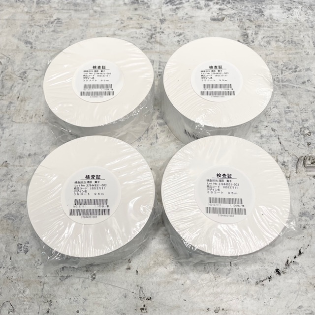6493//【未使用品】 3Sコート 95m コート紙 4個セット
