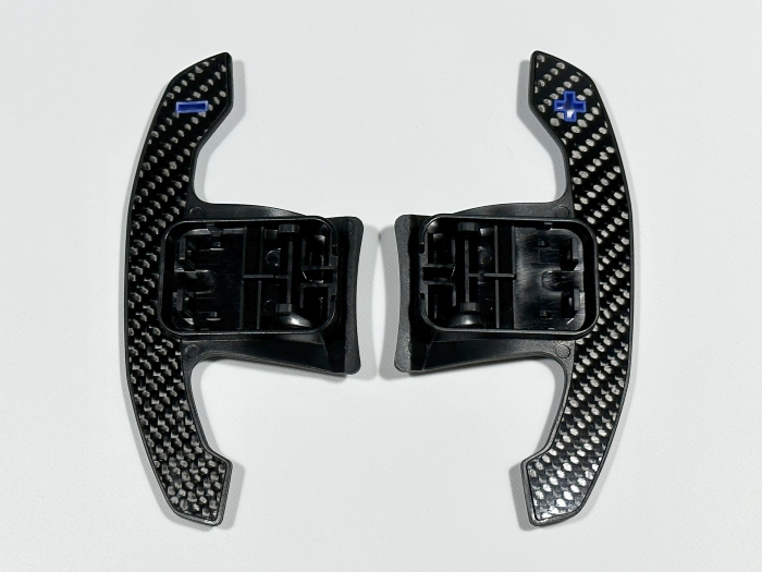 BMW用 カーボン 交換用パドル ブルー シフト スープラ F40F44G20G30G32F90G11G12G14F91G16G01G08F97G02F98G05G06G07G29A90DB82 内装パーツ
