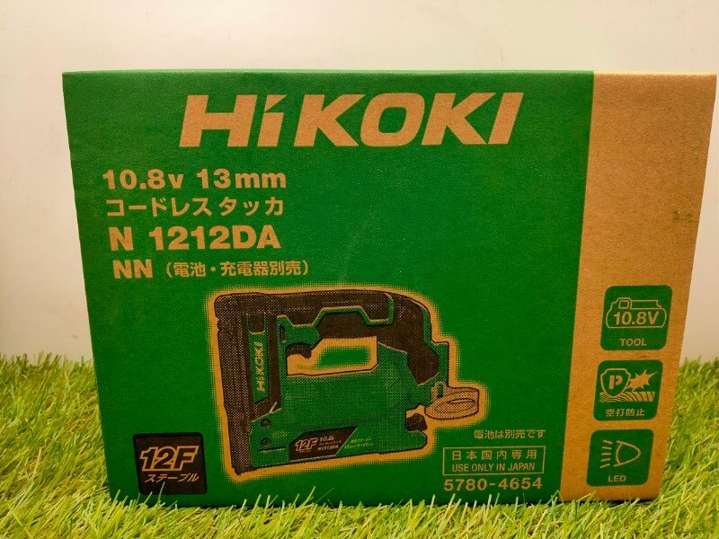 ☆HiKOKI(ハイコーキ) 10.8V 充電式 タッカ N1212DA ステープル幅12mm 蓄電池・充電器・ケース別売 N1212DA(NN) 未使用