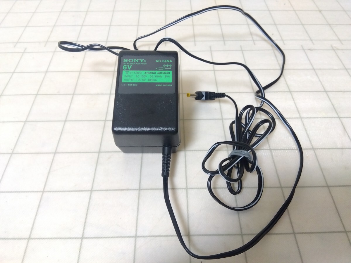 27■SONY　ソニー　AC-64NA　アダプター　AC POWER ADAPTOR　通電確認済　ジャンク現状品