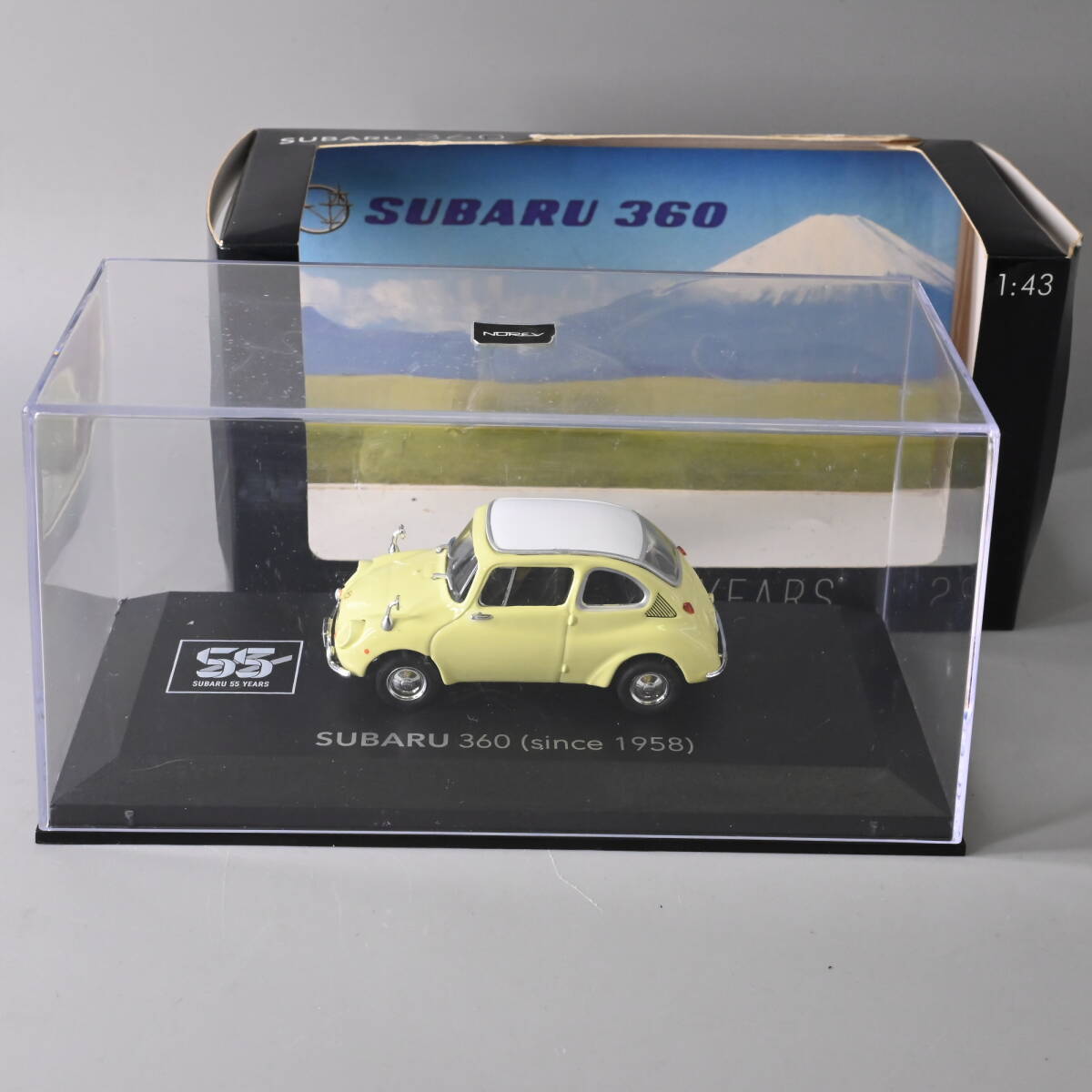 112605 1/43 2013 東京モーターショー限定 Norev スバル 360 アイボリー Since 1968 SUBARU 55 YEARS