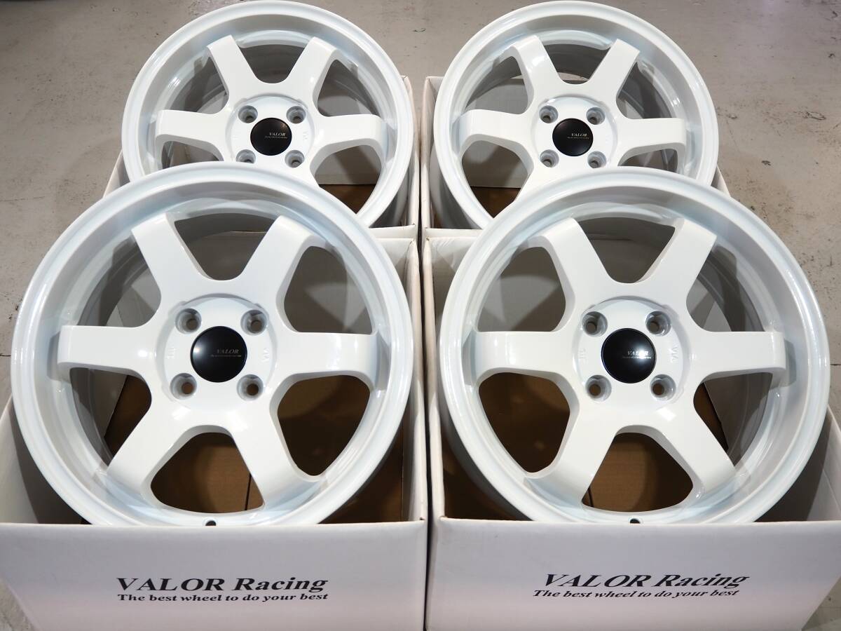 軽量 深リム ディープコンケイブ VALOR TS6R 15inch 4H100 6.5+38 WH アクア ヴィッツ ヤリス フィット シビック ロードスター