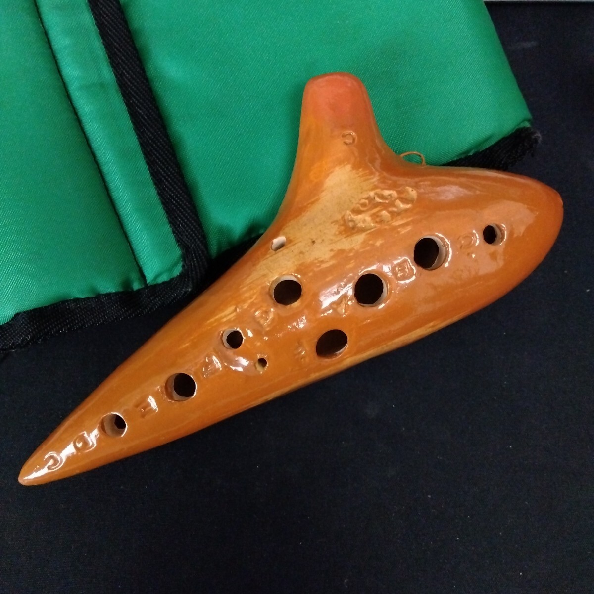 アケタ オカリナ T-5C アルトC 5C Rシリーズ オカリーナ AKETA 笛 管楽器 R管 ブラウン 茶色 専用ソフトケース付き 貴重 レア