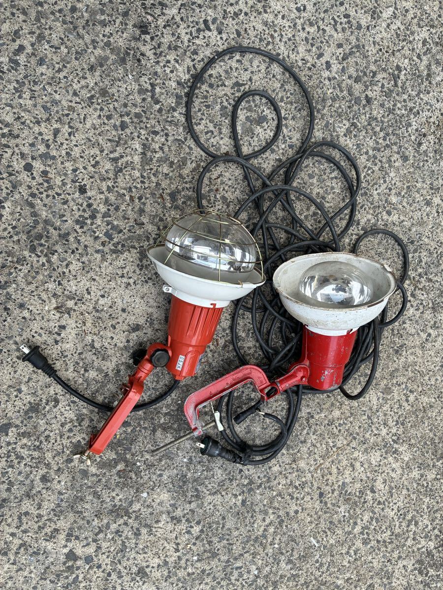 投光器　100V 作業投光器　ライト　電球　