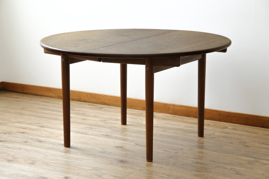 R-083675　ビンテージ 希少 PPモブラー ウェグナー(HANS J. WEGNER) PP70エクステンションテーブル(ダイニングテーブル)(定価約165万円)
