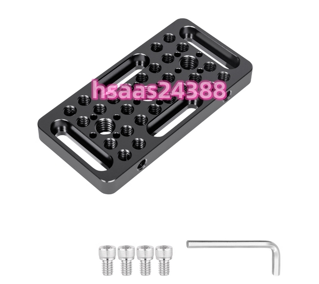 INNOREL チーズプレート 多用途カメラブラケット 6061-T6アルミ合金 DIY可能 三脚アクセサリー ユニバーサルデザイン 撮影用 10*5cm CP1005