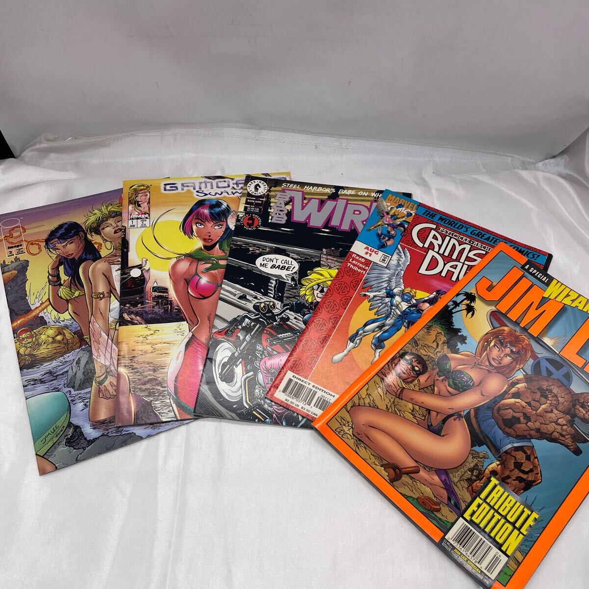 アメコミ5冊セット Gamora Special・Barb Wire・Crimson Dawn Marvel Comics・Wizard Jim Lee 特集 海外コミック u9995