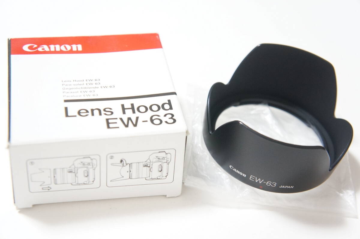 ★美品★Canon EW-63 EF 28mm F1.8 USM / 28-105mm F3.5-4.5 USM用純正プラフード 箱付 [F2285]