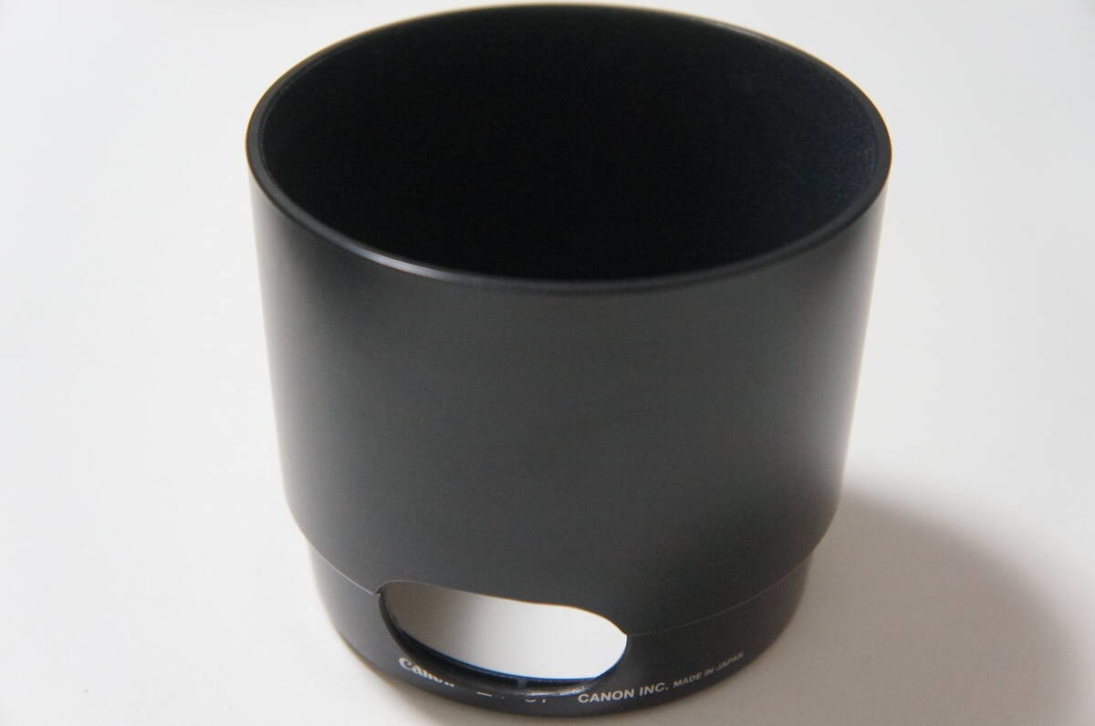 Canon ET-67 EF 100mm F2.8 MACRO USM用純正プラフード PLフィルター用穴開け加工有 [F2296]