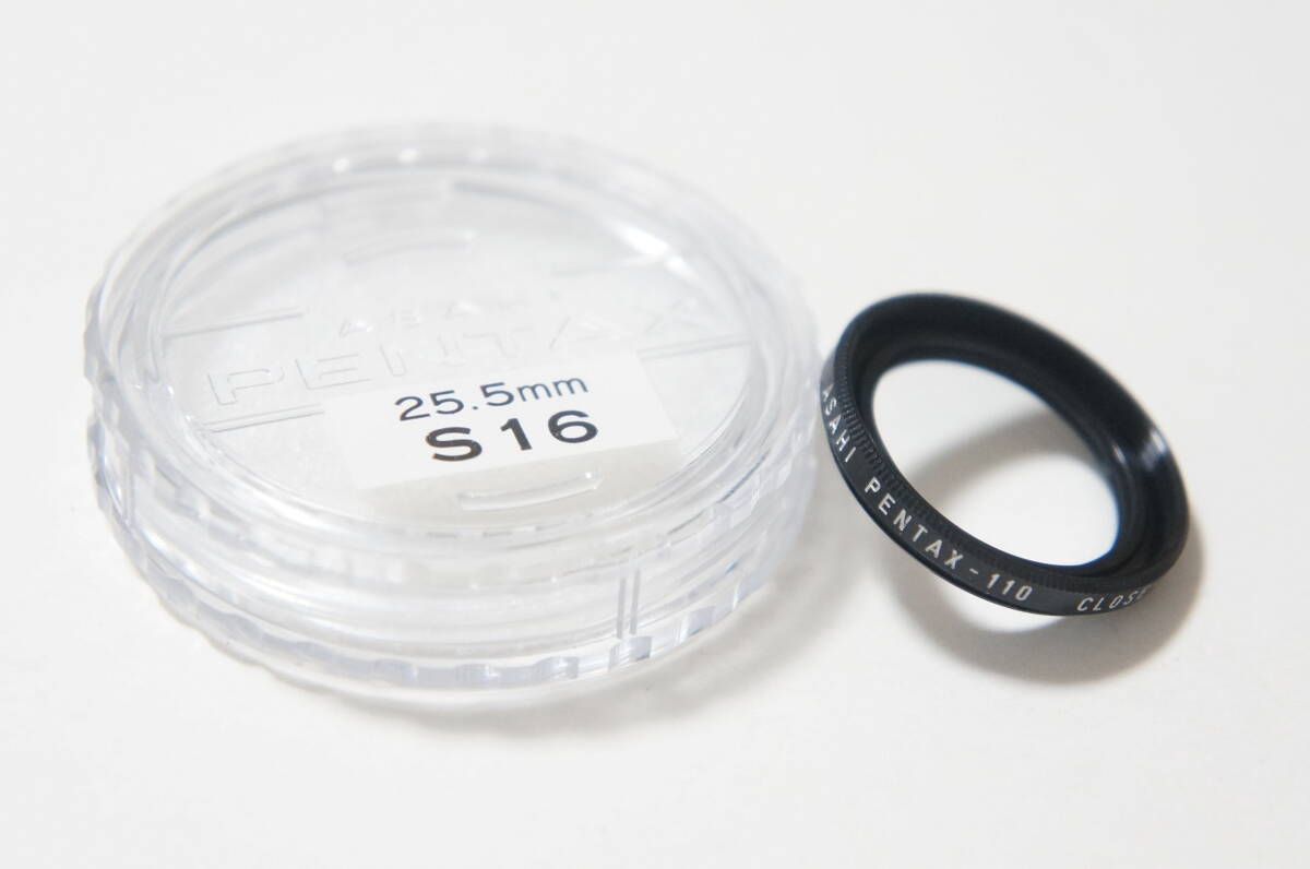★美品★[25.5mm] ASAHI PENTAX S16 Auto 110用クローズアップフィルター プラケース付 [F5053]