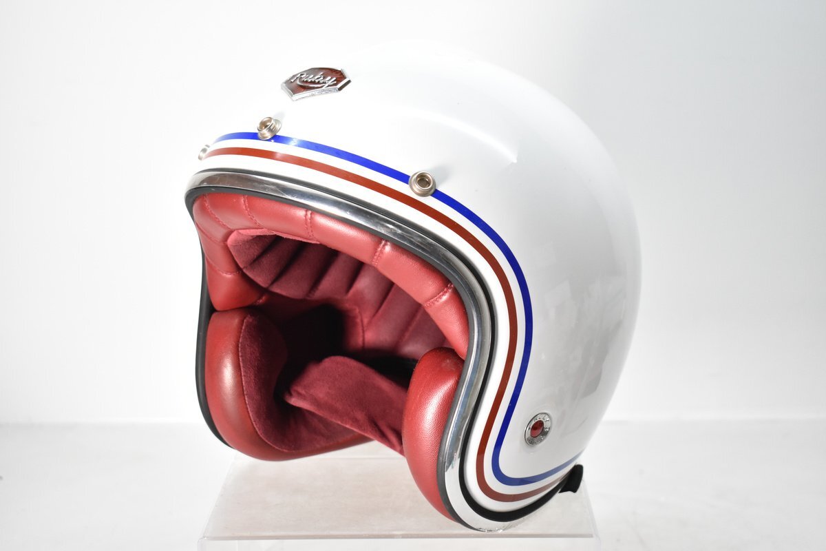 Rudy PAVILLON Republique ジェット ヘルメット Lサイズ(59-60cm) [注文生産][ルビー][パビオン][レピュブリック][2017年製][Motorimoda]H