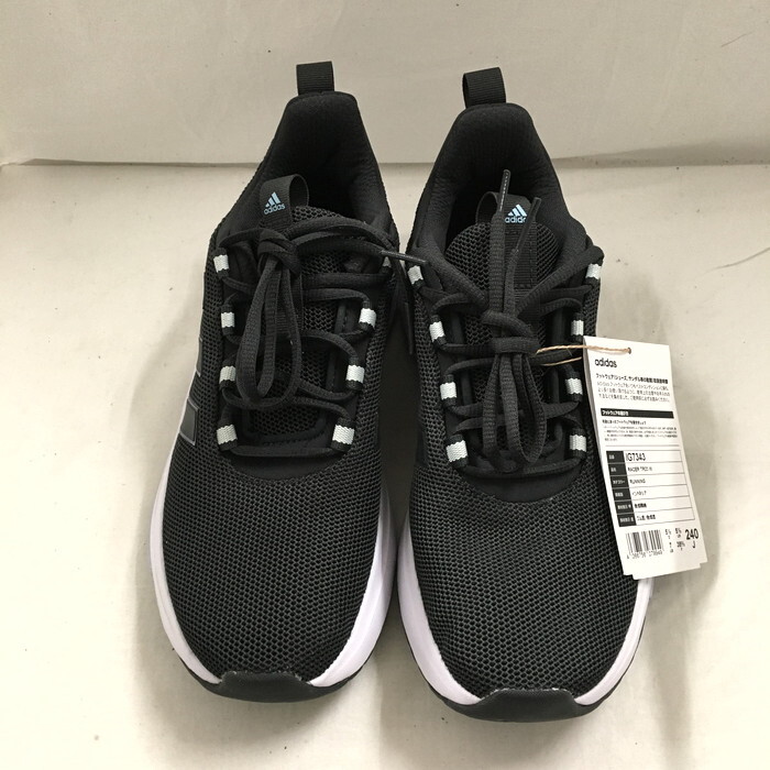 未使用 adidas RACER TR23 W レディース スニーカー ブラック 表記サイズ：24cm IG7343 [jgg]