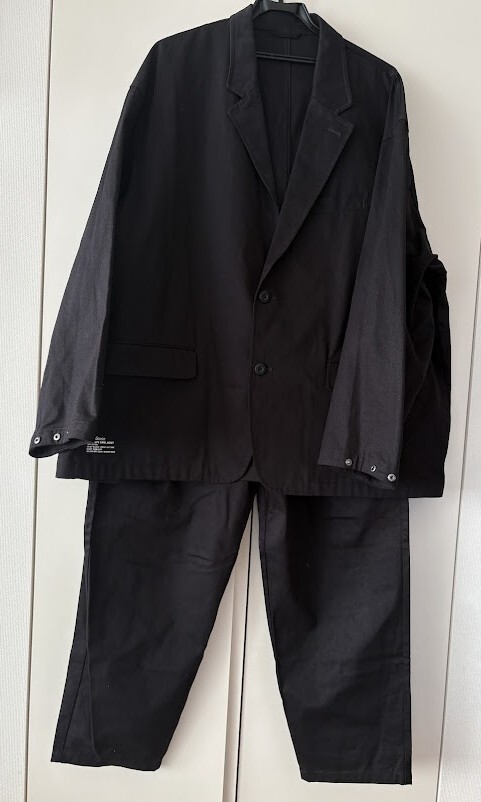 フレッシュサービス　ジャケット　パンツ　セットアップ　ブラック　L