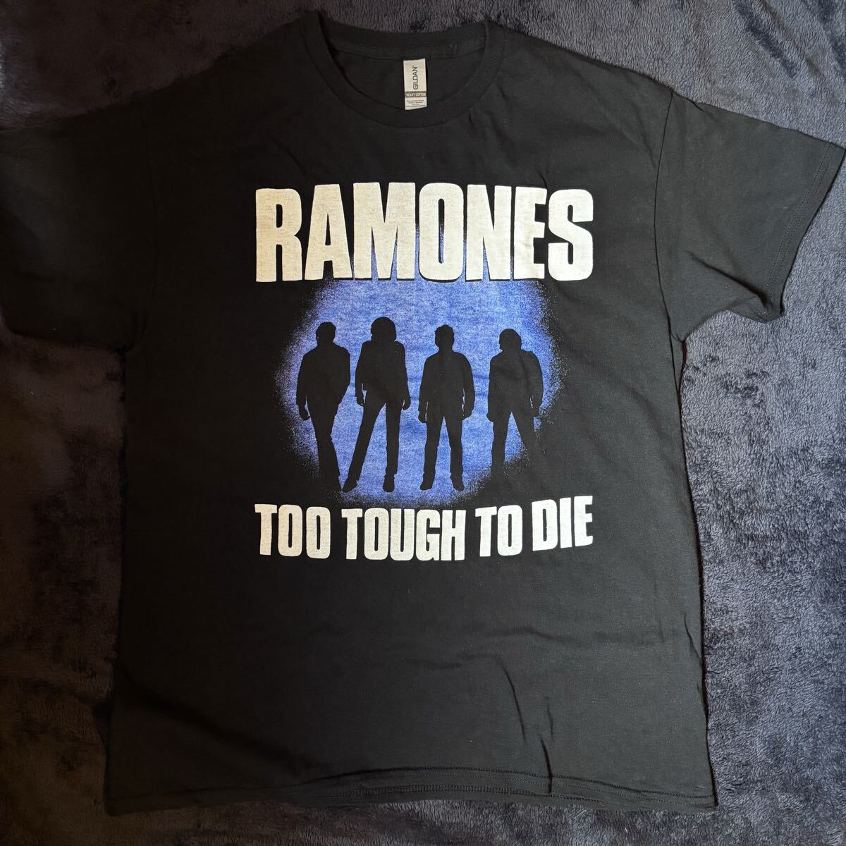 RAMONES ラモーンズ レプリカ Tシャツ TOO TOUGH TO DIE BACK PRINTあり ex SEX PISTOLS THE CLASH NIRVANA バンドTシャツ 古着