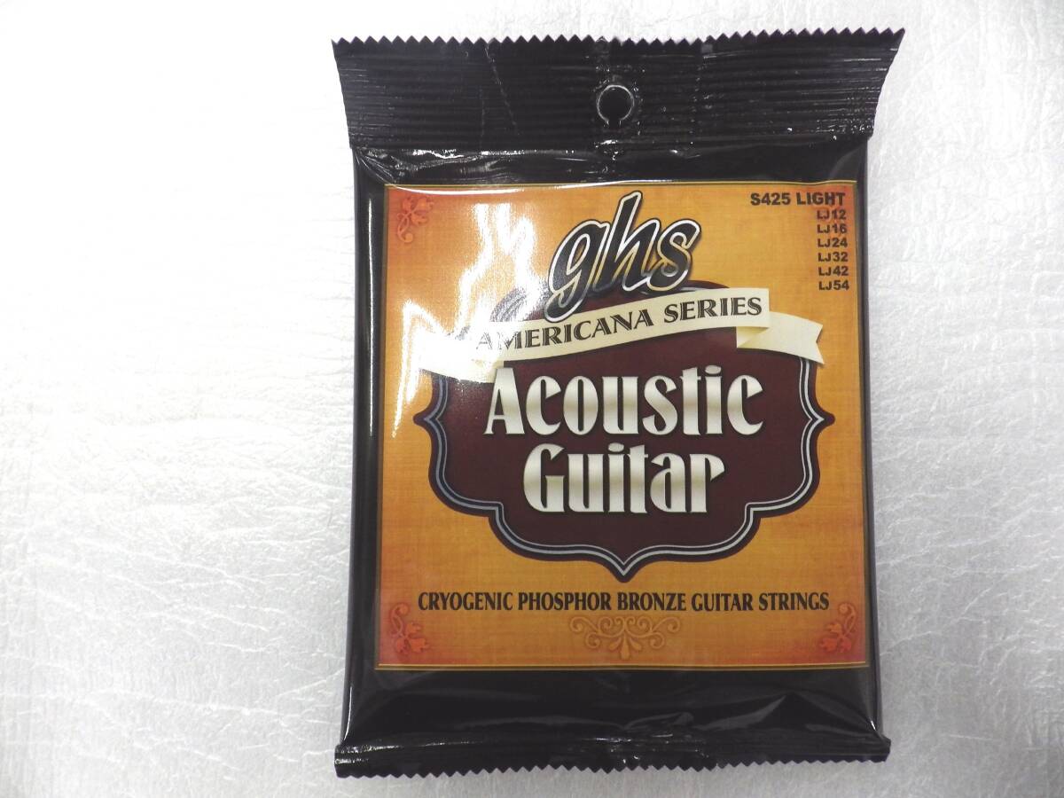 GHS アコースティックギター弦　 S425 AMERICANA SERIES Phosphor Bronze, Light　フォスファーブロンズ　ライト