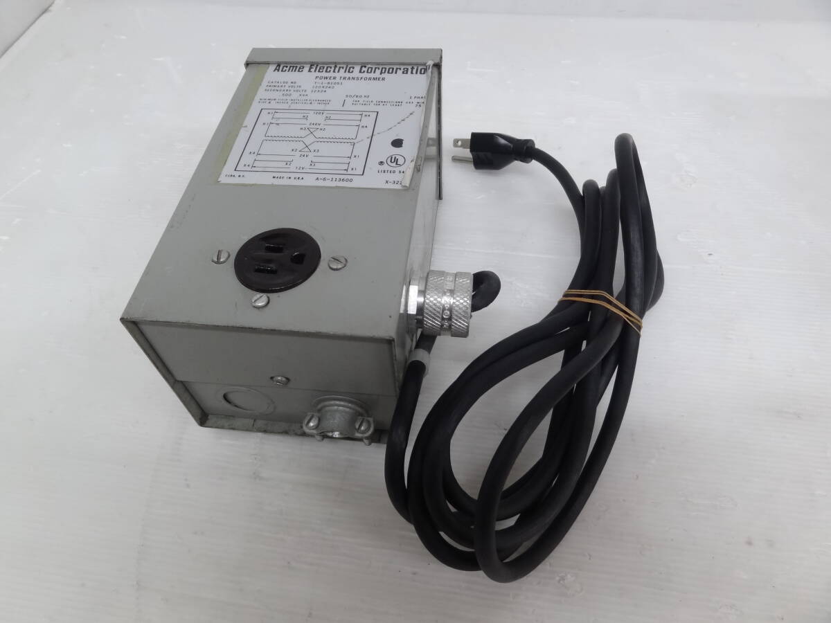 〈Acme Electric〉　変圧器　トランス　USA製
