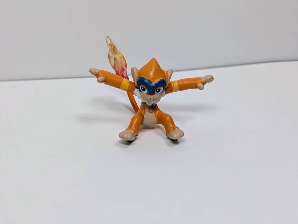 立体ポケモン図鑑　モウカザル　フィギュア　当時品　ポケットモンスター カプセルトイ　フィギュア
