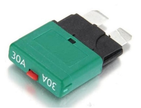 車用30Aサーキットブレーカーブレードヒューズ手動リセット式!!