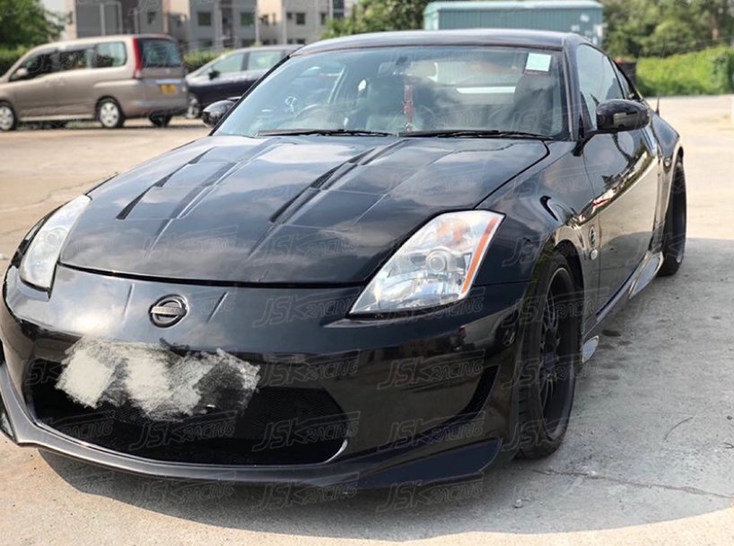 日産 フェアレディZ Z33 350Z 2003～2005対応 JSKスタイルカーボン製 ダクト付きボンネット