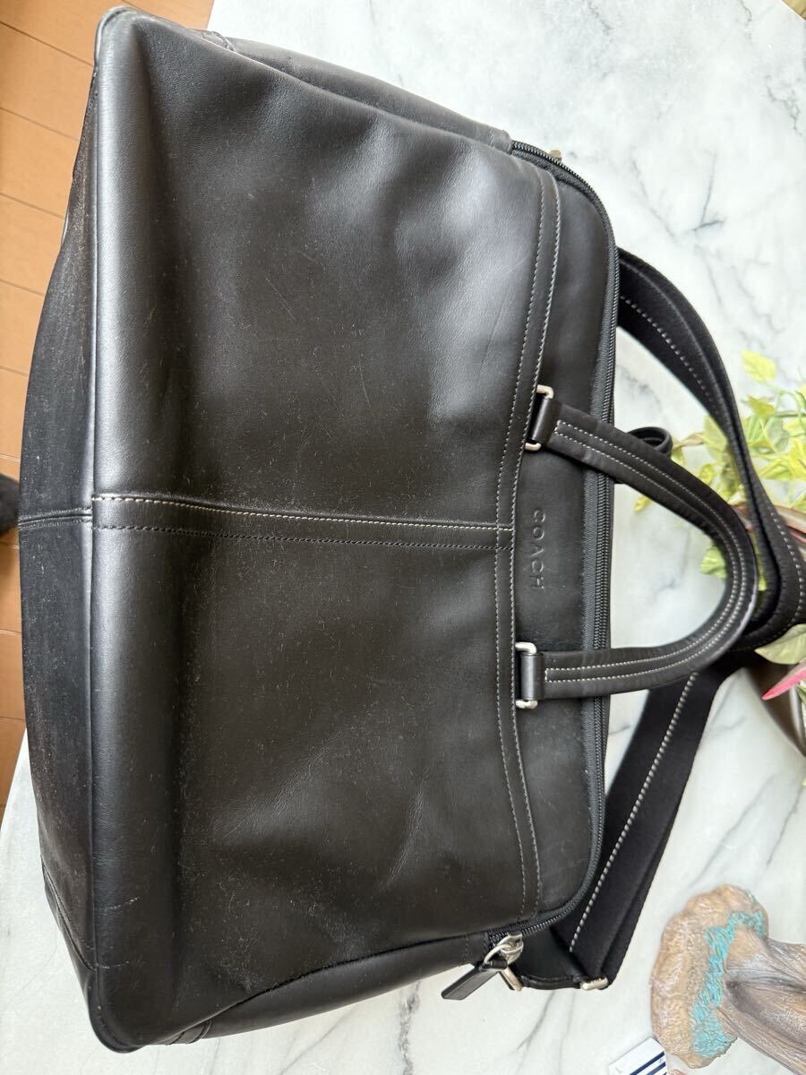 コーチ本革ビジネスバッグ