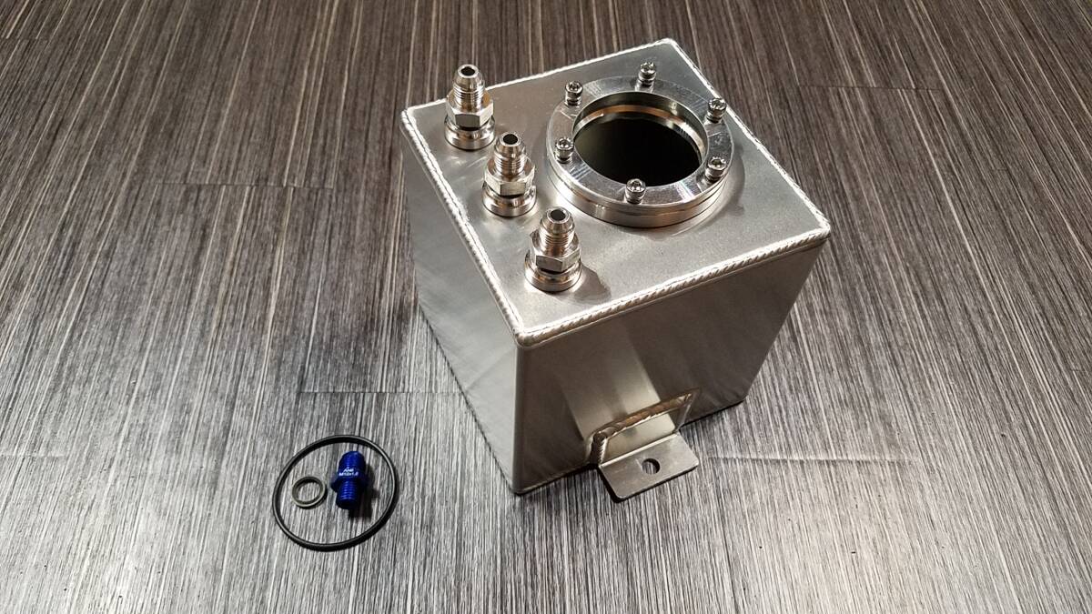 ё　アルミ製 燃料 コレクタータンク 2L AN6　☆R32 R33 R34 GTR S13 S14 S15 13B 1JZ 2JZ RB25 RB26