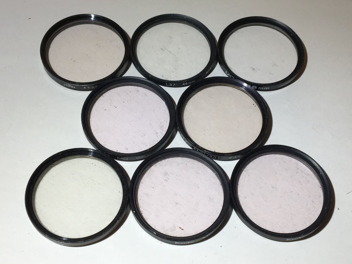 22131 フィルター　大量　まとめ　46mm Kenko Toshiba Nikon MC1