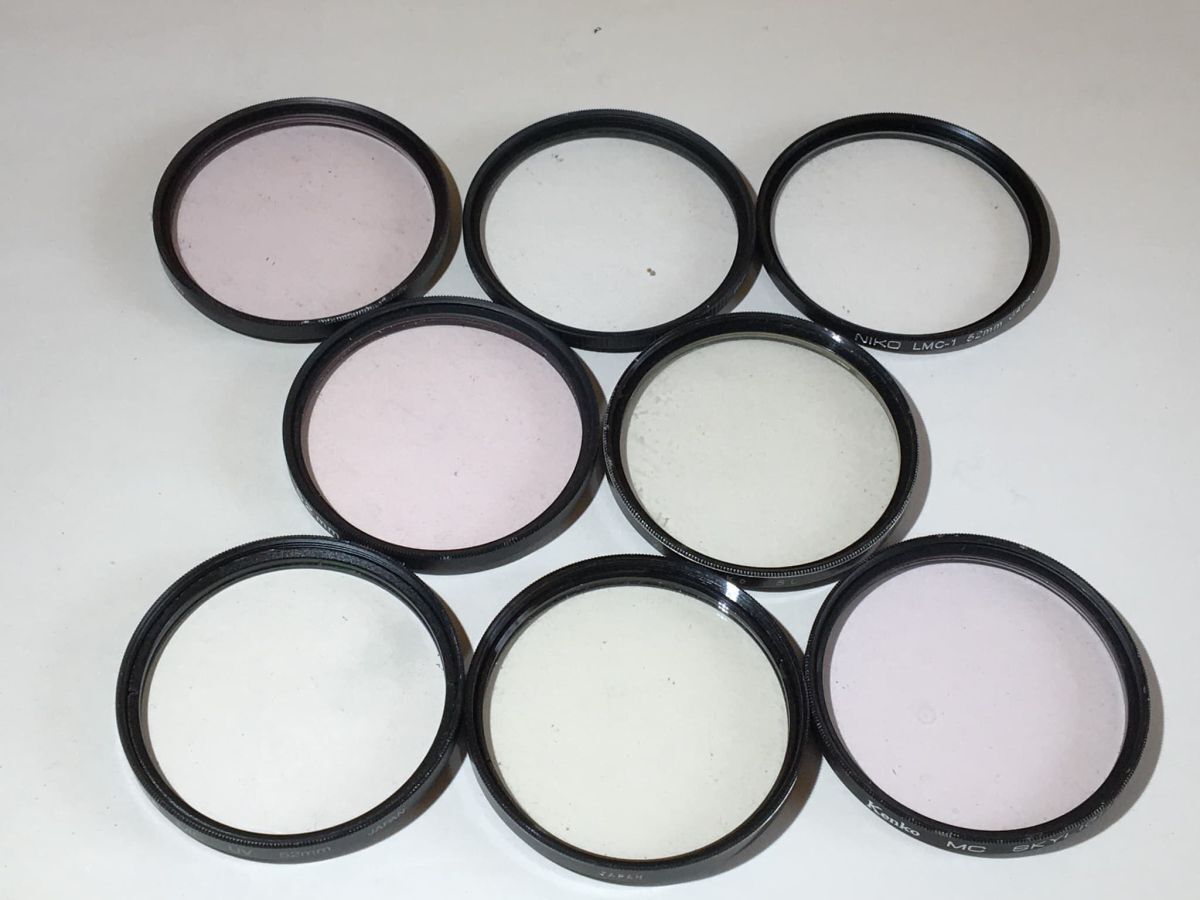 22107 フィルター　大量　まとめ　52mm Kenko DHG HAKUBA NIKO Toshiba