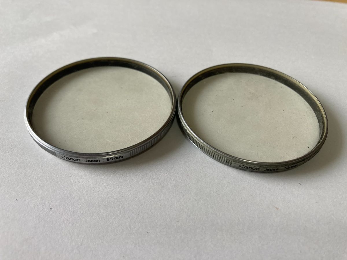 22576 まとめ 大量 セット 銀枠 フィルター CANON 55mm SL