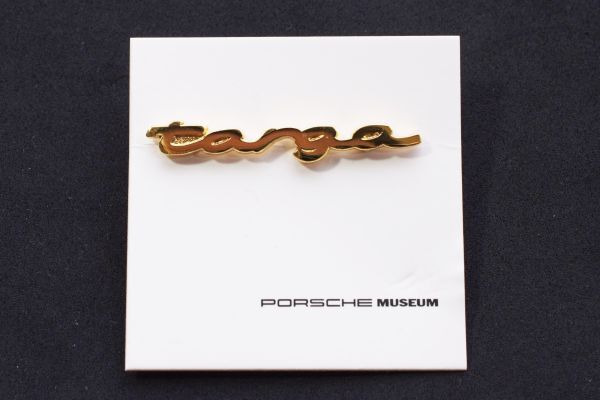 ☆PORSCHE ピンバッジ targa W:45㎜ ポルシェ museum 911 コンバーチブル タルガ 993 996 997 euro ocitys