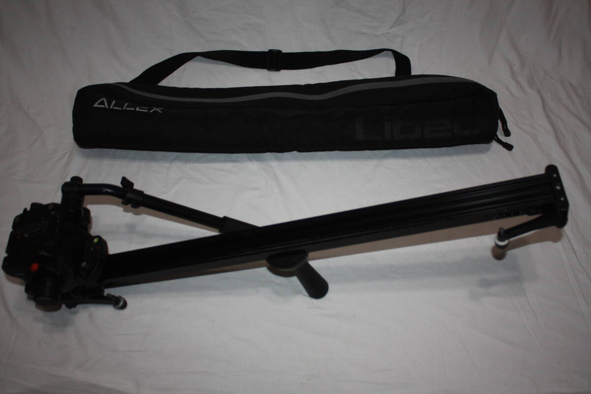 Manfrotto　503HDV＋Libec　ALLEX S　三脚ヘッド＋スライダー(ソフトケース付き)　(検索：ビデオ三脚、リーベック、マンフロット、Vinten)