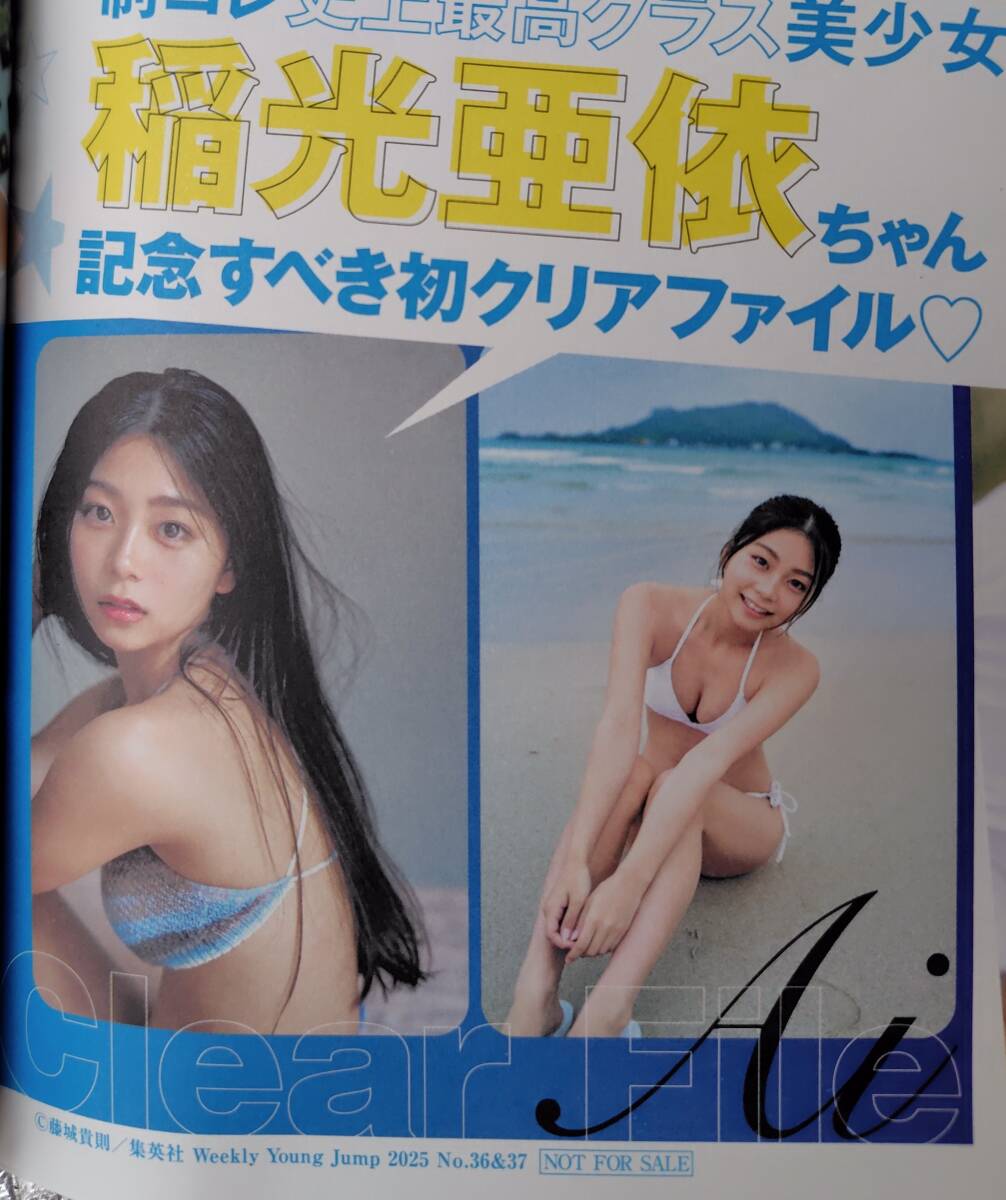 ■稲光亜依 両面クリアファイル 新品未開封 制コレ24 /ヤングジャンプ2025年36.37号とじ込み特別付録のみ 本誌なし 表紙なし