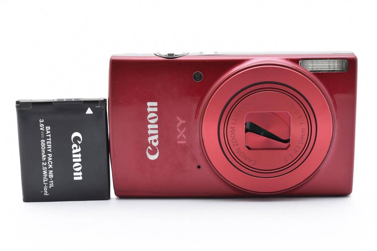 【動作品】Canon IXY 190 レッド
