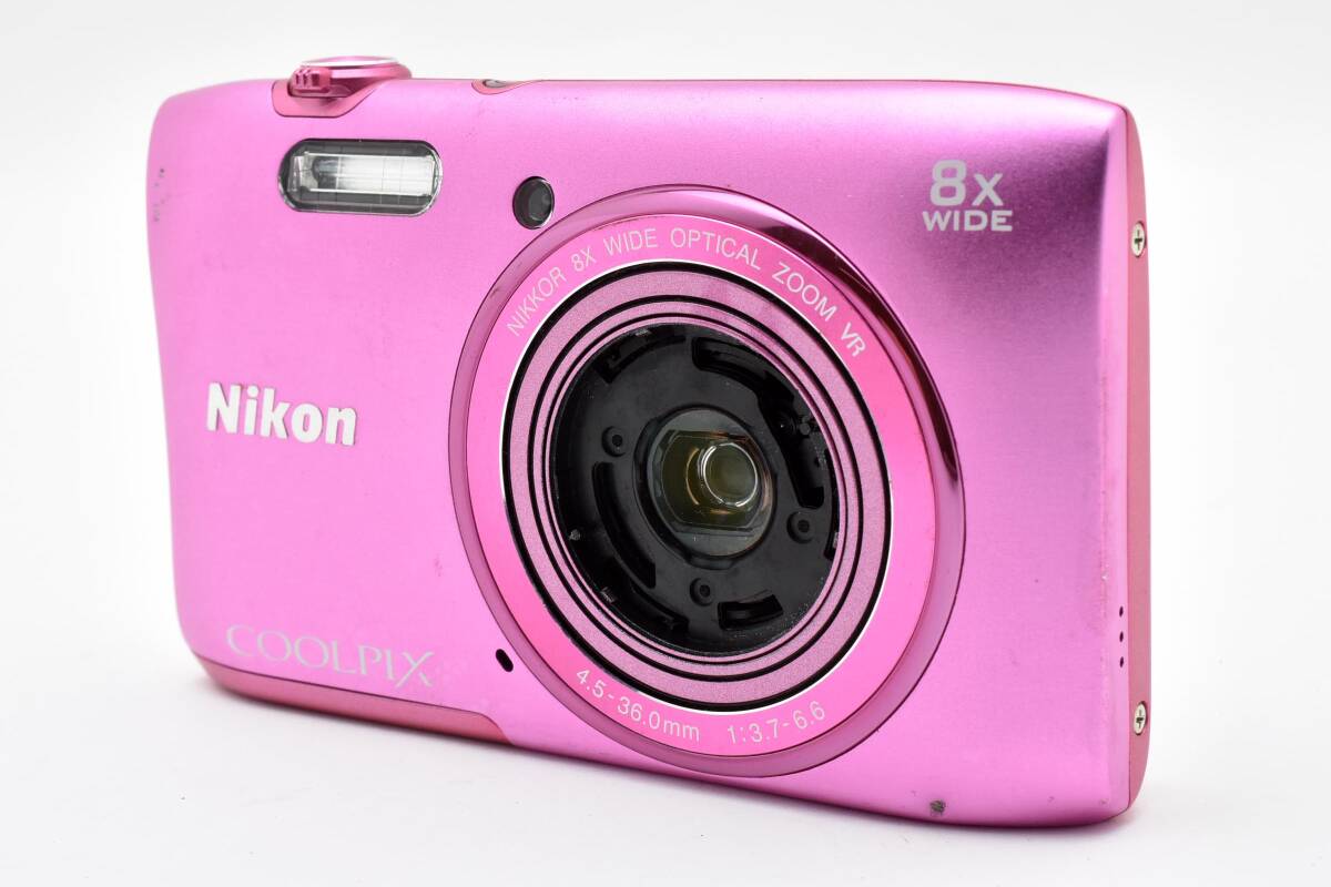 【動作品】Nikon　COOLPIX　S3600　ピンク