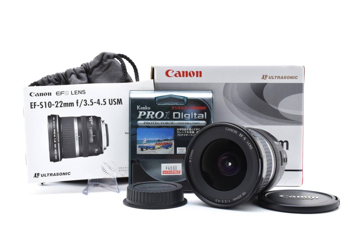 【動作品・光学良好】Canon EF-S 10-22mm f/3.5-4.5 USM　元箱付