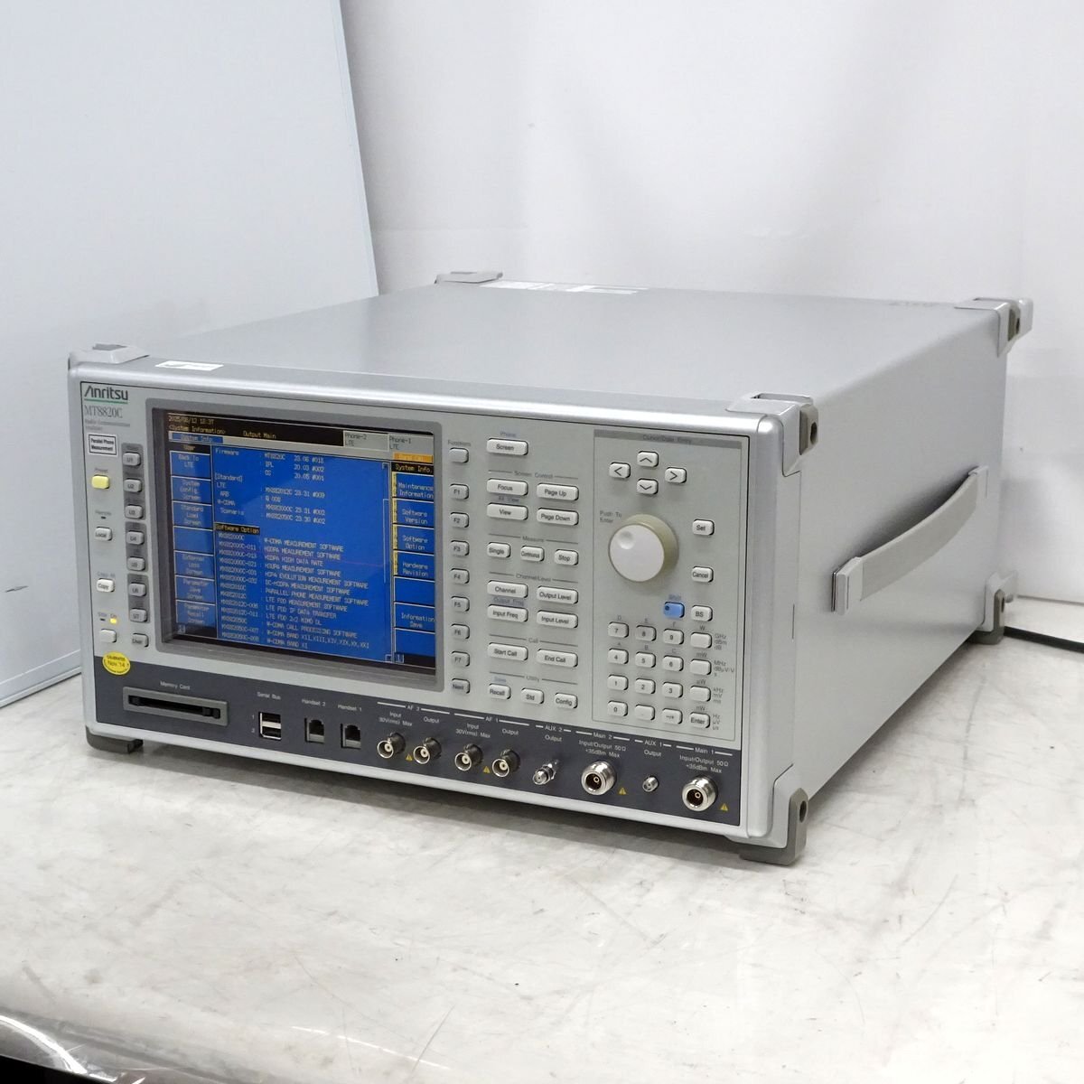 Anritsu MT8820C Radio Communication Analyzer アンリツ ラジオコミュニケーションアナライザ オプション多数）【中古/計測可/現状品】