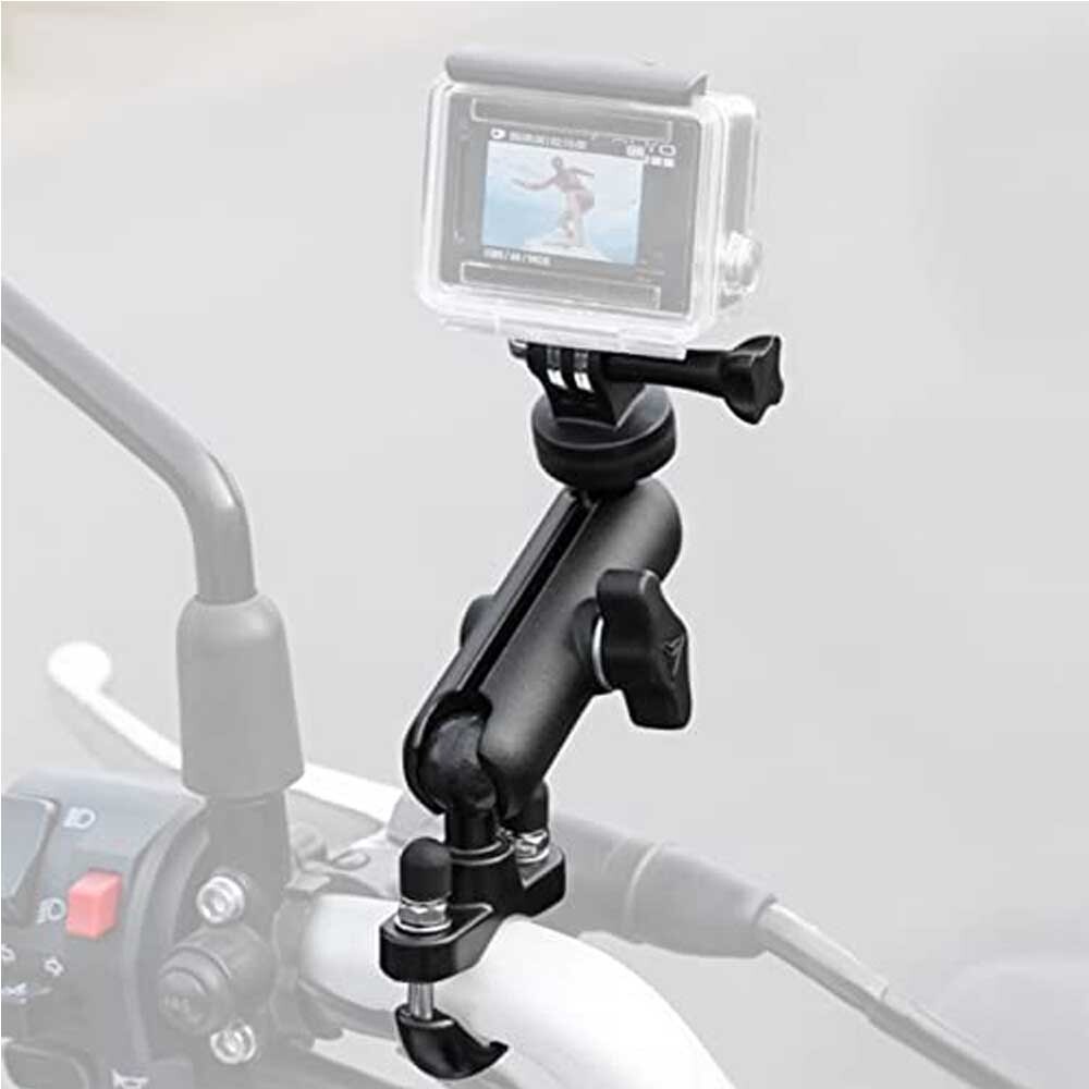 ゴープロ GoPro HEROシリーズ Insta360 他 アクションカメラ 対応 ハンドルバー クリップマウント 1/4スレッドネジ（ハンドル固定仕様）