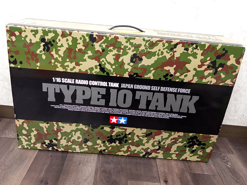 3R6139▲未組み立て▲タミヤ 1/16 RC 陸上自衛隊 10式戦車 フルオペレーション(プロポ付) TAMIYA TYPR10 TANK▲0826